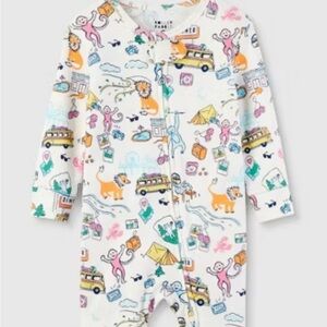 Baby Roadtrip Bodysuit Blue/Yellow/Pink - Roller Rabbit x Target 6-9 months